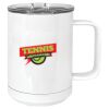 15 oz. White Vacuum Insulated Mug w/Slider Lid Thumbnail