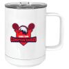 15 oz. White Vacuum Insulated Mug w/Slider Lid Thumbnail