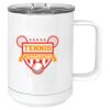 15 oz. White Vacuum Insulated Mug w/Slider Lid Thumbnail