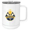 15 oz. White Vacuum Insulated Mug w/Slider Lid Thumbnail