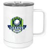 15 oz. White Vacuum Insulated Mug w/Slider Lid Thumbnail
