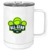 15 oz. White Vacuum Insulated Mug w/Slider Lid Thumbnail
