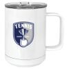 15 oz. White Vacuum Insulated Mug w/Slider Lid Thumbnail