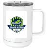 15 oz. White Vacuum Insulated Mug w/Slider Lid Thumbnail