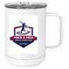 15 oz. White Vacuum Insulated Mug w/Slider Lid Thumbnail