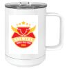 15 oz. White Vacuum Insulated Mug w/Slider Lid Thumbnail