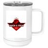 15 oz. White Vacuum Insulated Mug w/Slider Lid Thumbnail