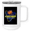 15 oz. White Vacuum Insulated Mug w/Slider Lid Thumbnail