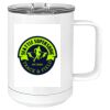 15 oz. White Vacuum Insulated Mug w/Slider Lid Thumbnail