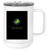15 oz. White Vacuum Insulated Mug w/Slider Lid Thumbnail