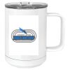 15 oz. White Vacuum Insulated Mug w/Slider Lid Thumbnail