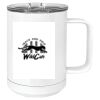 15 oz. White Vacuum Insulated Mug w/Slider Lid Thumbnail