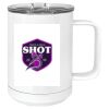 15 oz. White Vacuum Insulated Mug w/Slider Lid Thumbnail