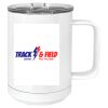15 oz. White Vacuum Insulated Mug w/Slider Lid Thumbnail