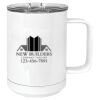 15 oz. White Vacuum Insulated Mug w/Slider Lid Thumbnail