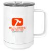15 oz. White Vacuum Insulated Mug w/Slider Lid Thumbnail