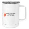 15 oz. White Vacuum Insulated Mug w/Slider Lid Thumbnail