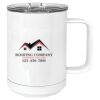 15 oz. White Vacuum Insulated Mug w/Slider Lid Thumbnail