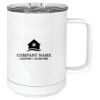 15 oz. White Vacuum Insulated Mug w/Slider Lid Thumbnail