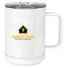 15 oz. White Vacuum Insulated Mug w/Slider Lid Thumbnail