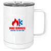 15 oz. White Vacuum Insulated Mug w/Slider Lid Thumbnail