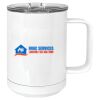 15 oz. White Vacuum Insulated Mug w/Slider Lid Thumbnail