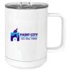 15 oz. White Vacuum Insulated Mug w/Slider Lid Thumbnail