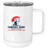 15 oz. White Vacuum Insulated Mug w/Slider Lid Thumbnail