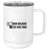 15 oz. White Vacuum Insulated Mug w/Slider Lid Thumbnail