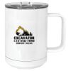 15 oz. White Vacuum Insulated Mug w/Slider Lid Thumbnail