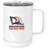 15 oz. White Vacuum Insulated Mug w/Slider Lid Thumbnail