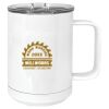 15 oz. White Vacuum Insulated Mug w/Slider Lid Thumbnail