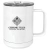 15 oz. White Vacuum Insulated Mug w/Slider Lid Thumbnail