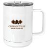15 oz. White Vacuum Insulated Mug w/Slider Lid Thumbnail