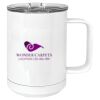 15 oz. White Vacuum Insulated Mug w/Slider Lid Thumbnail