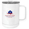 15 oz. White Vacuum Insulated Mug w/Slider Lid Thumbnail