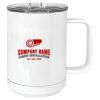 15 oz. White Vacuum Insulated Mug w/Slider Lid Thumbnail