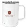 15 oz. White Vacuum Insulated Mug w/Slider Lid Thumbnail