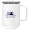 15 oz. White Vacuum Insulated Mug w/Slider Lid Thumbnail
