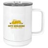 15 oz. White Vacuum Insulated Mug w/Slider Lid Thumbnail