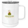 15 oz. White Vacuum Insulated Mug w/Slider Lid Thumbnail