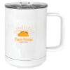15 oz. White Vacuum Insulated Mug w/Slider Lid Thumbnail