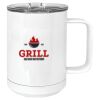15 oz. White Vacuum Insulated Mug w/Slider Lid Thumbnail