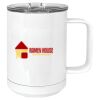 15 oz. White Vacuum Insulated Mug w/Slider Lid Thumbnail
