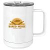 15 oz. White Vacuum Insulated Mug w/Slider Lid Thumbnail