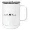 15 oz. White Vacuum Insulated Mug w/Slider Lid Thumbnail