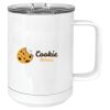 15 oz. White Vacuum Insulated Mug w/Slider Lid Thumbnail