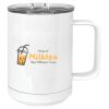 15 oz. White Vacuum Insulated Mug w/Slider Lid Thumbnail