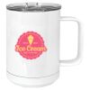15 oz. White Vacuum Insulated Mug w/Slider Lid Thumbnail