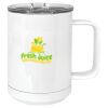 15 oz. White Vacuum Insulated Mug w/Slider Lid Thumbnail